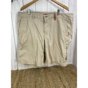 L.L.Bean Men's Hiking Tan Khaki Cargo Zip Pocket Shorts SZ 40. 9”ins 295061